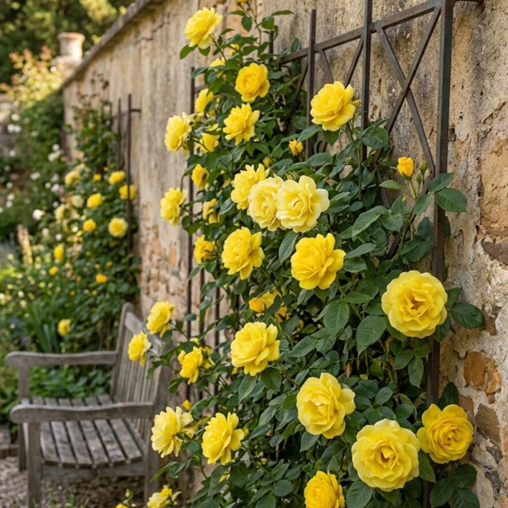 Rosier grimpant Happiness® 'Meilaclost'