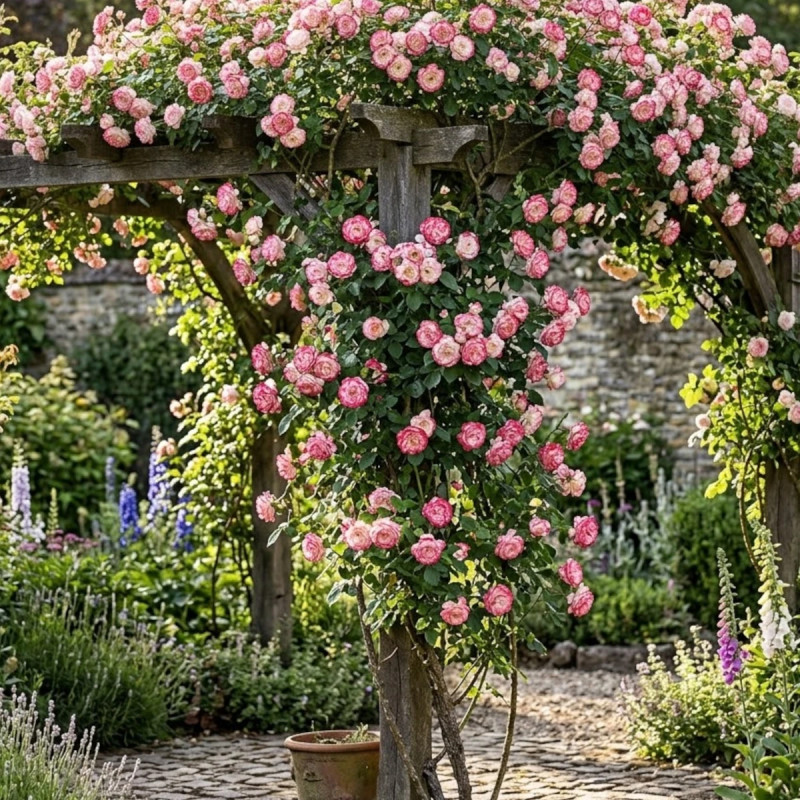 Rosier grimpant Jubile du Prince de Monaco® 'Meisponge'