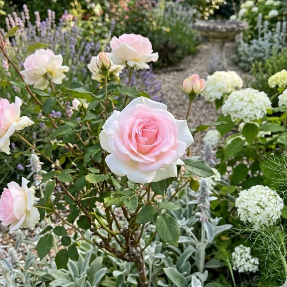 Rosier arbustif La Belle Ferronnière 'Kormaccap'