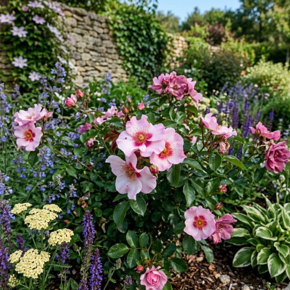 Rosier arbustif Peace and Love® 'Chewsunsign'