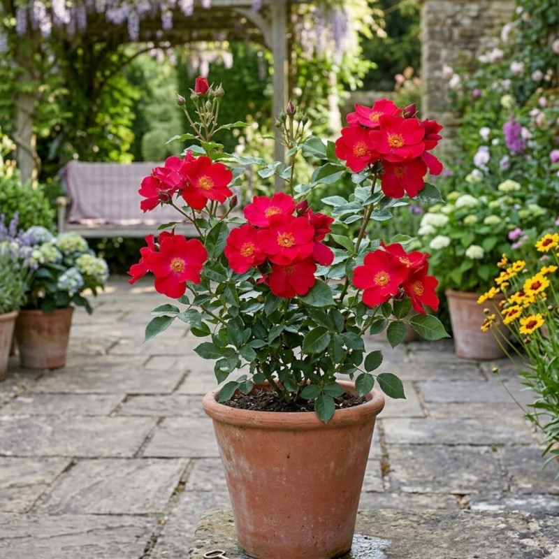 Rosier paysager Pink Flash® 'Trakeeplac'