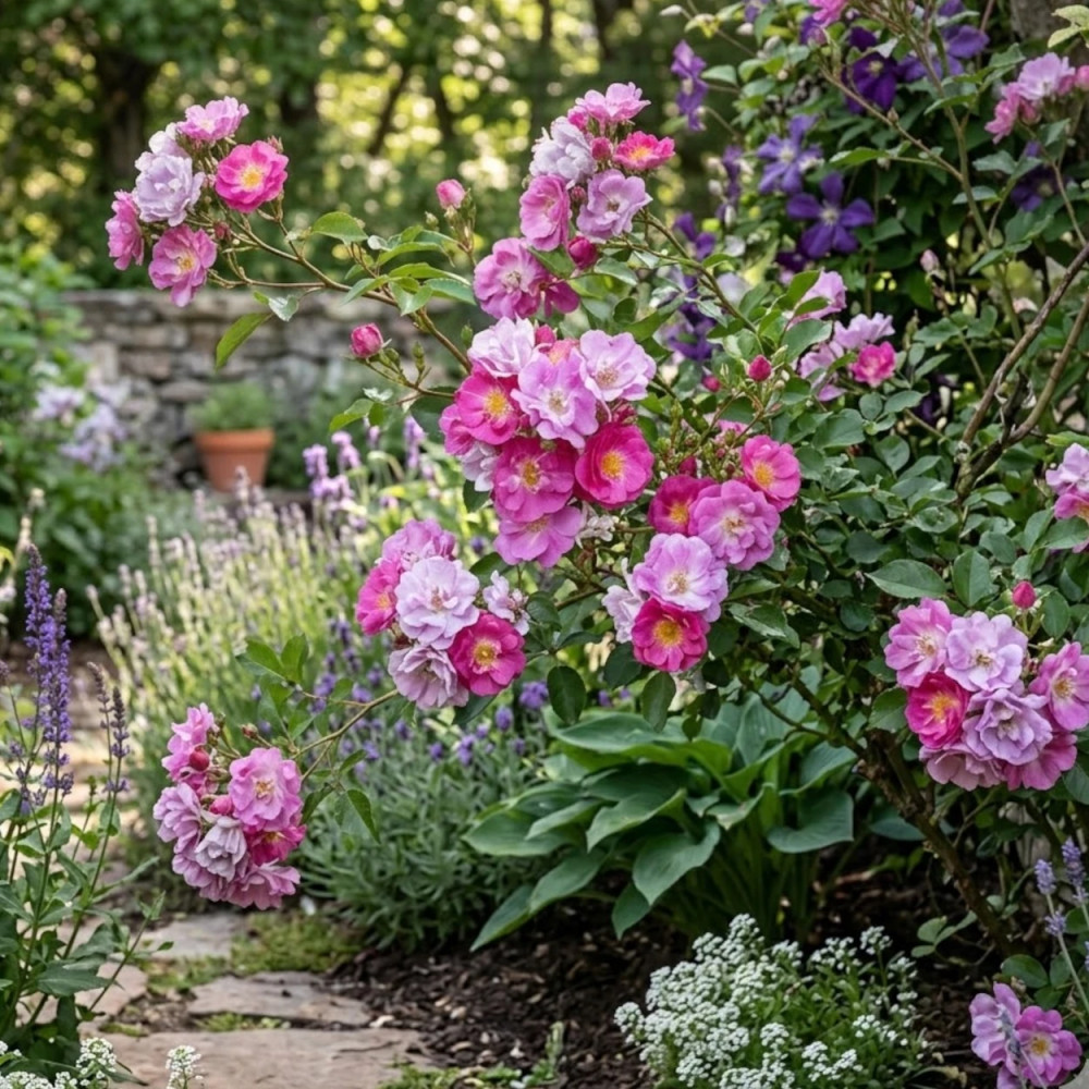 Rosier arbustif Ariel® 'Evecosoe'