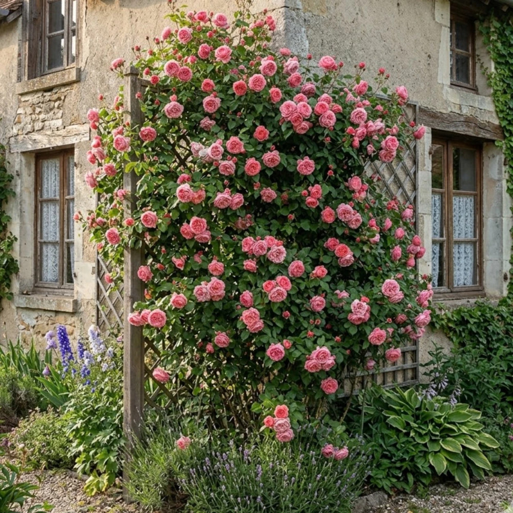 Rosier grimpant La Vanoise® Parc National® 'Korhokhel'