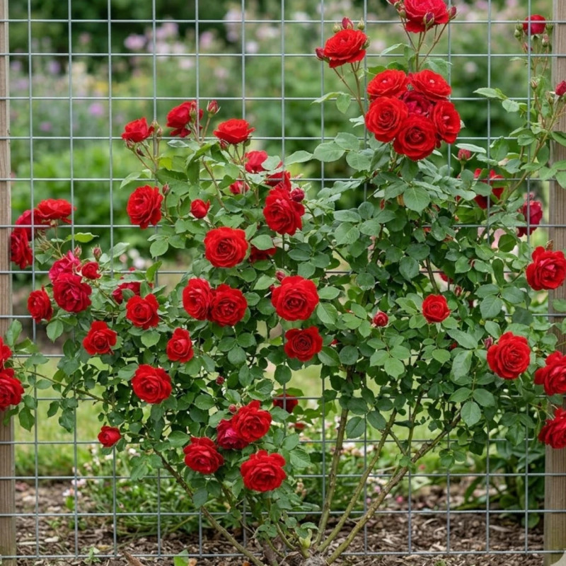 Rosier grimpant Liliana® 'Delgrouge'