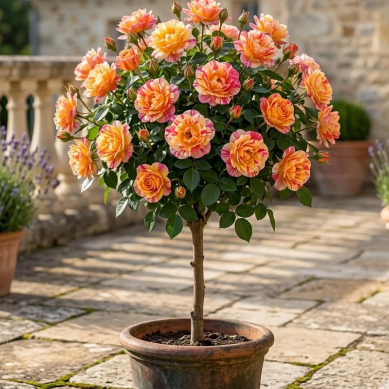 Rosier 1/2 tige Claude Monet® 'Dacdesa'