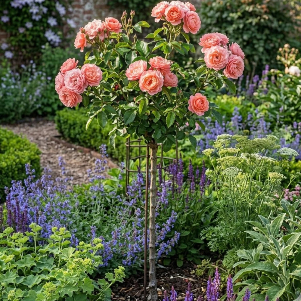Rosier 1/2 tige Marie Curie® 'Meilomit'