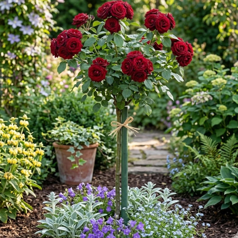 Rosier 1/2 tige Niccolo Paganini® 'Meicairma'