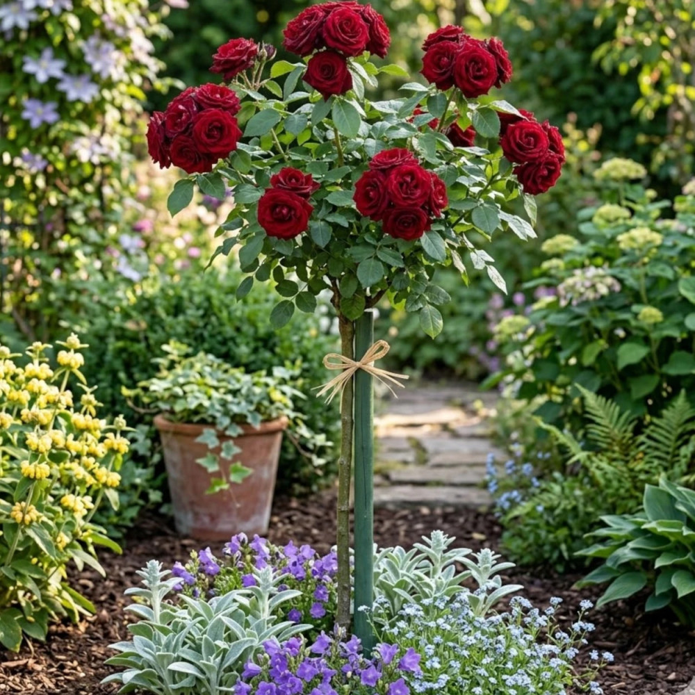 Rosier 1/2 tige Niccolo Paganini® 'Meicairma'