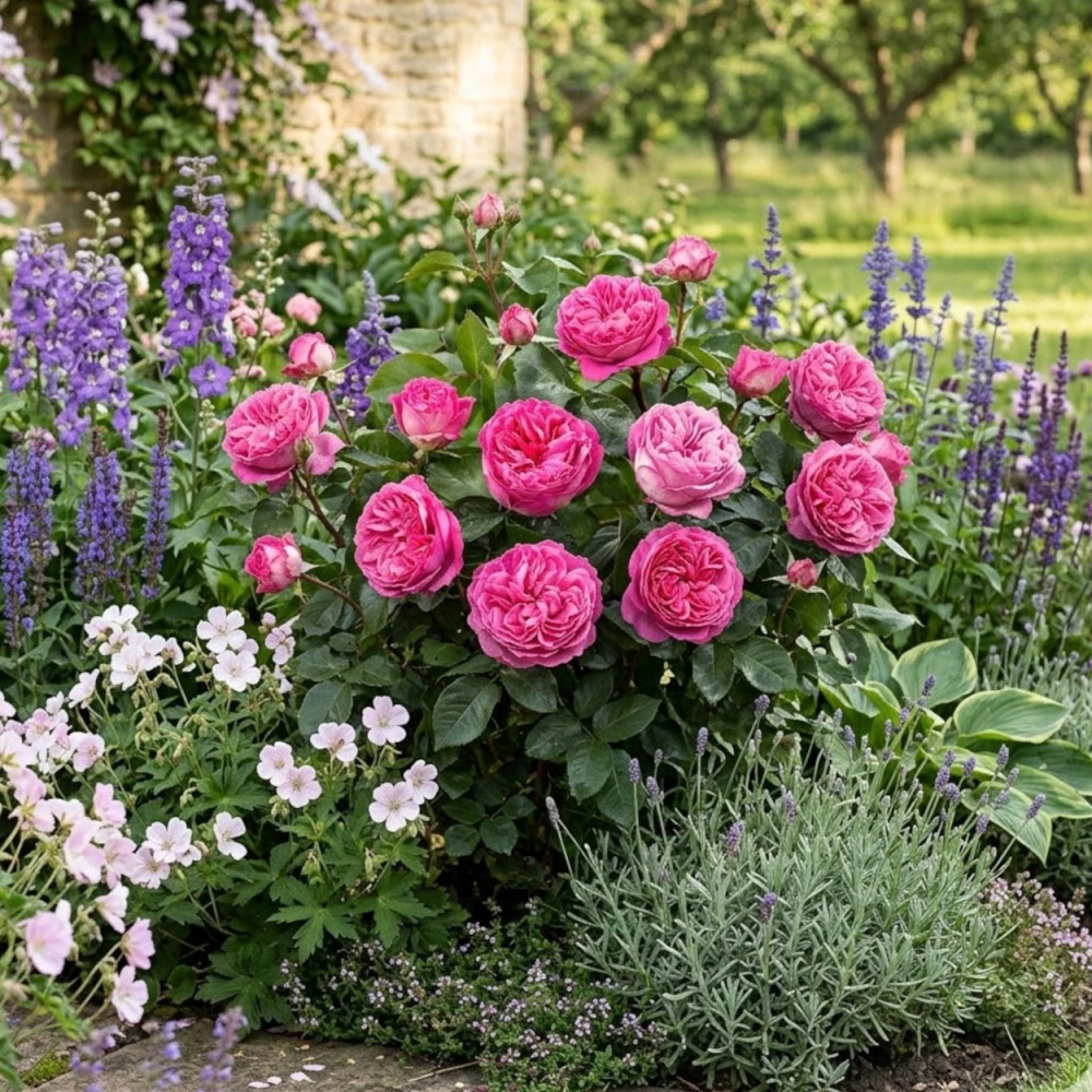 Rosier ancien Bernadette Lafont® 'Sauvachild'