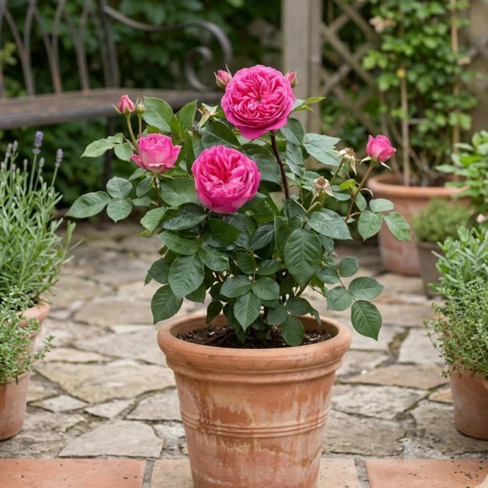 Rosier ancien Bernadette Lafont® 'Sauvachild'