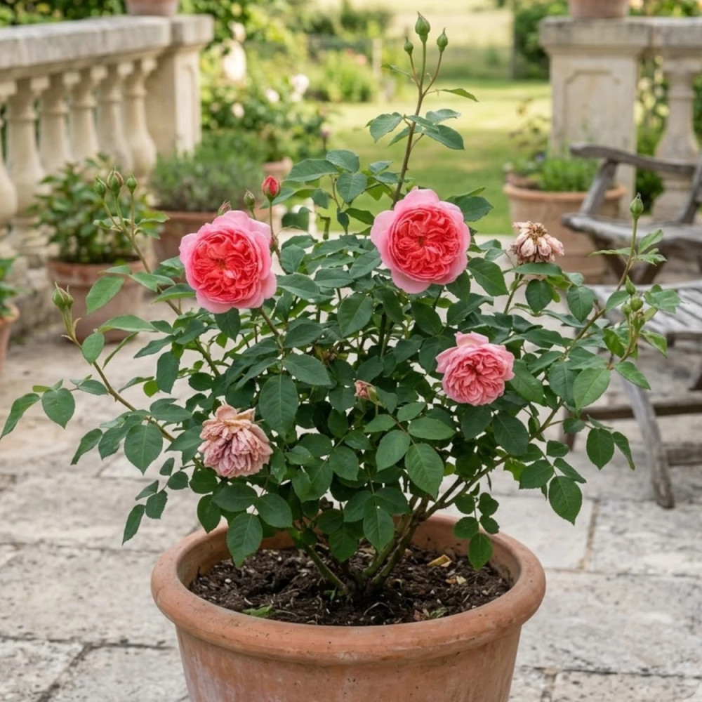 Rosier ancien Boscobel® 'Auscousin'