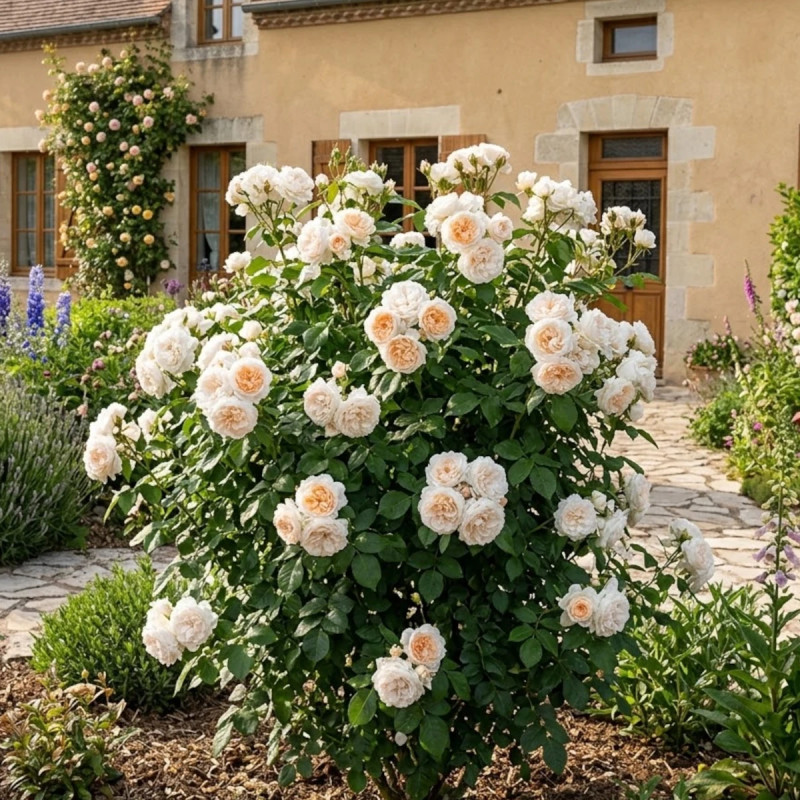 Rosier à fleurs groupées Crémet d'Anjou® - SILENCE, ça pousse !