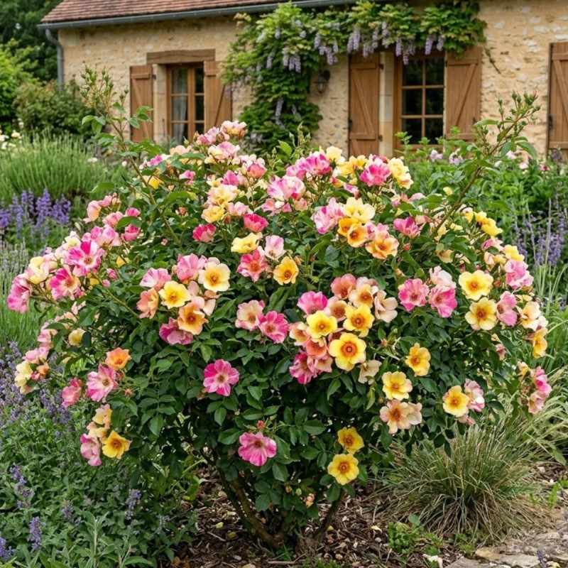Rosier à fleurs groupées Farfalla Babylon Eyes® - SILENCE, ça pousse !