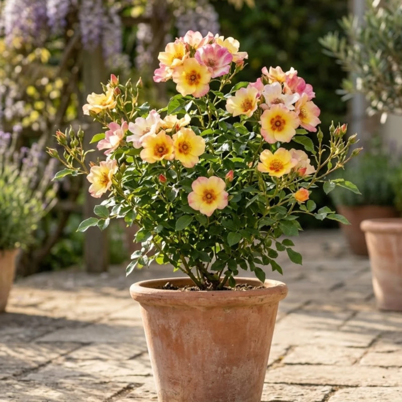 Rosier à fleurs groupées Farfalla Babylon Eyes® - SILENCE, ça pousse !