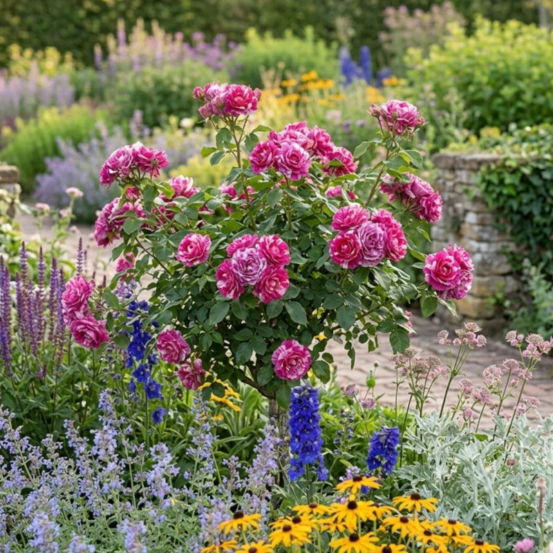 Rosier à fleurs groupées Fizzy Lady® - SILENCE, ça pousse !