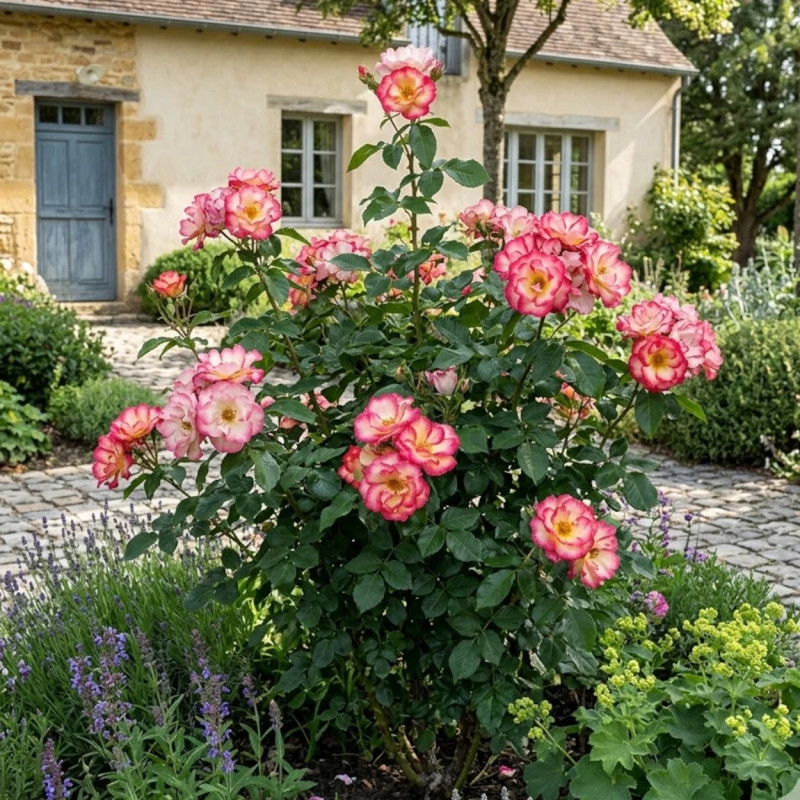 Rosier à fleurs groupées Melicolors® - SILENCE, ça pousse !