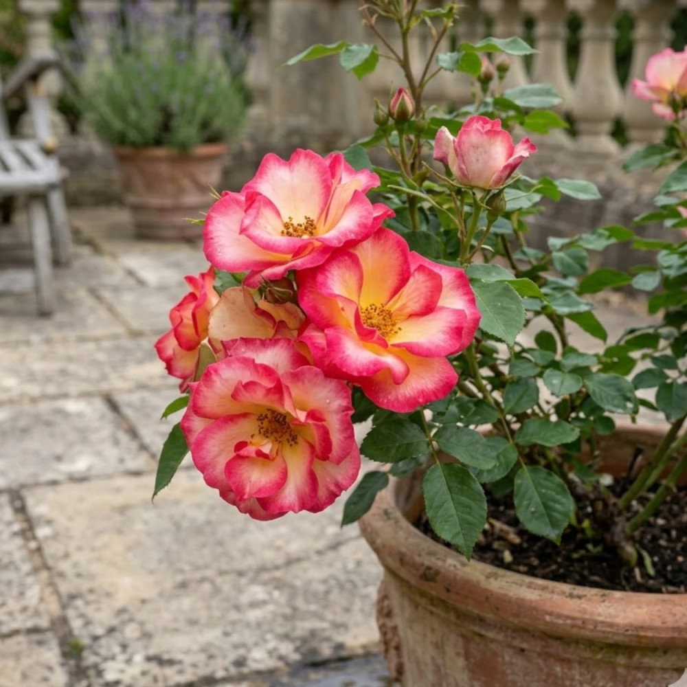 Rosier à fleurs groupées Melicolors® - SILENCE, ça pousse !