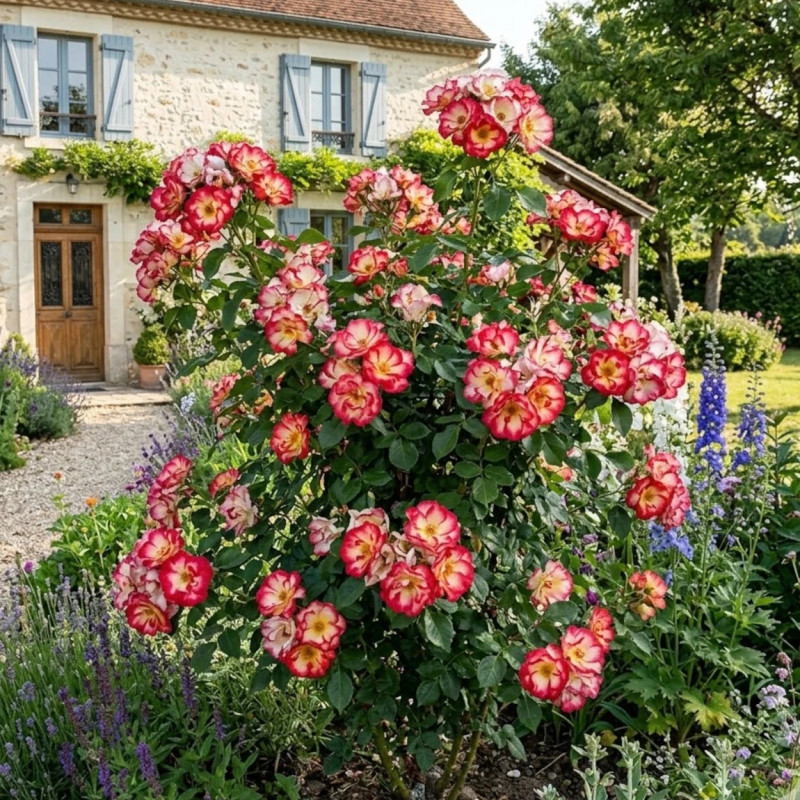 Rosier à fleurs groupées Melicolors® - SILENCE, ça pousse !