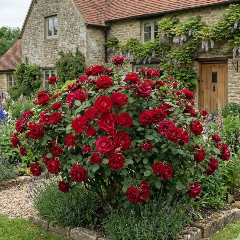 Rosier à fleurs groupées Ruby Pin's® - SILENCE, ça pousse !