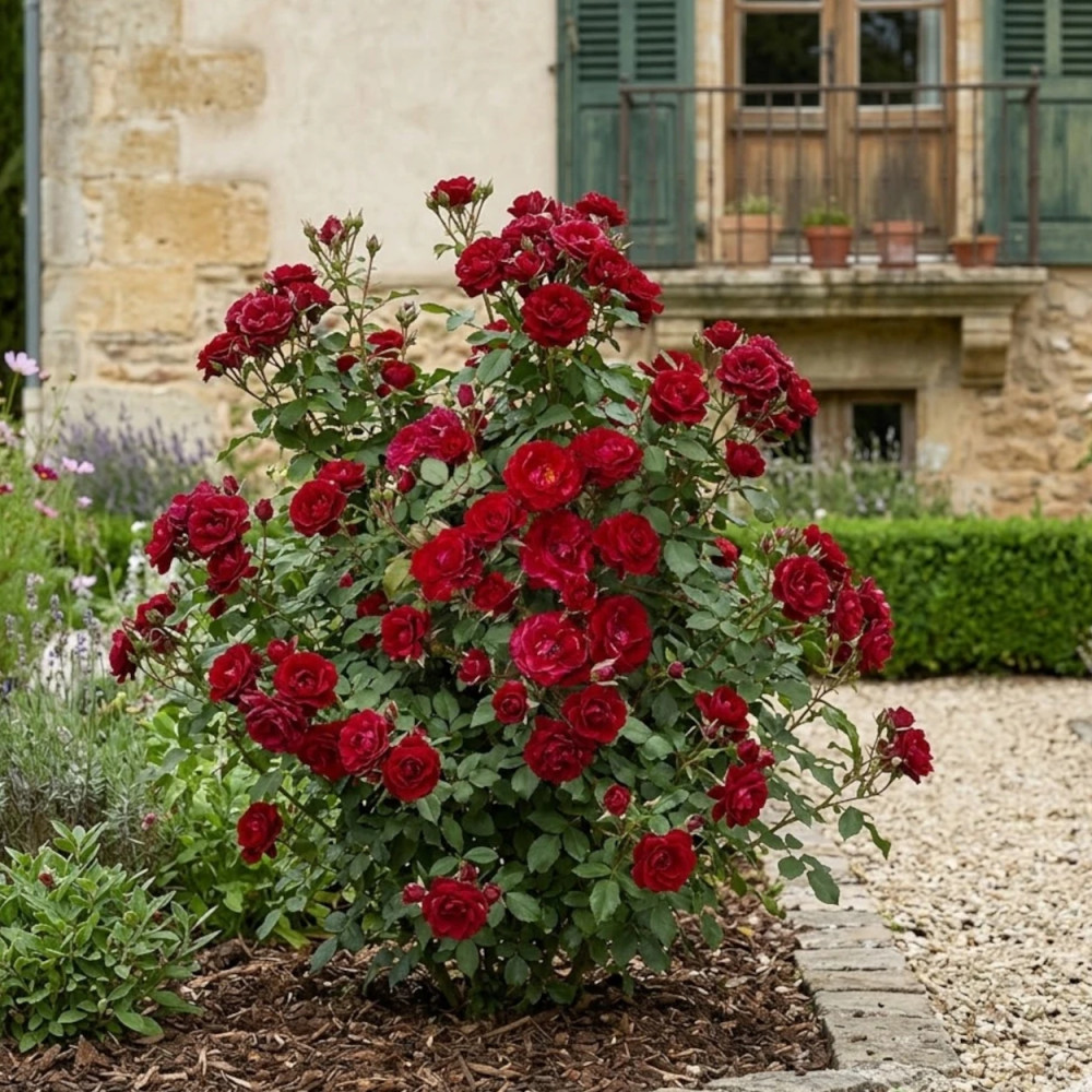Rosier à fleurs groupées Ruby Pin's® - SILENCE, ça pousse !