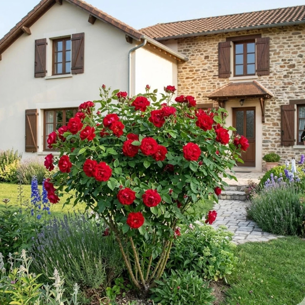 Rosier à fleurs groupées Ruby Ruby® - SILENCE, ça pousse !