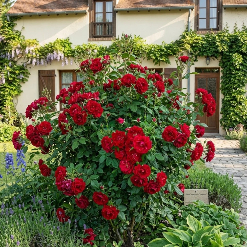 Rosier à fleurs groupées Ruby Ruby® - SILENCE, ça pousse !