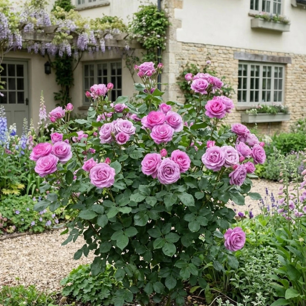 Rosier à grandes fleurs Violette Parfumée