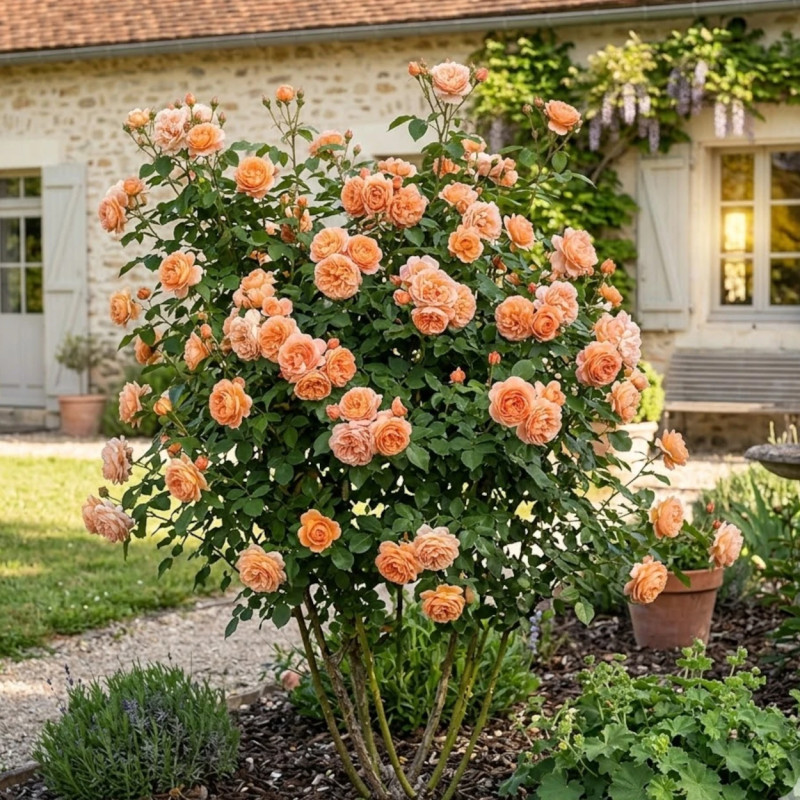 Rosier ancien Lady of Shalott® 'Ausnyson'