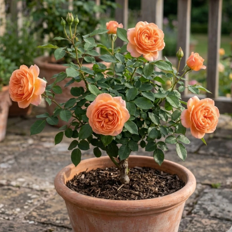 Rosier ancien Lady of Shalott® 'Ausnyson'