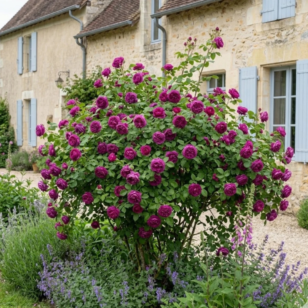 Rosier ancien Reine des Violettes - SILENCE, ça pousse !