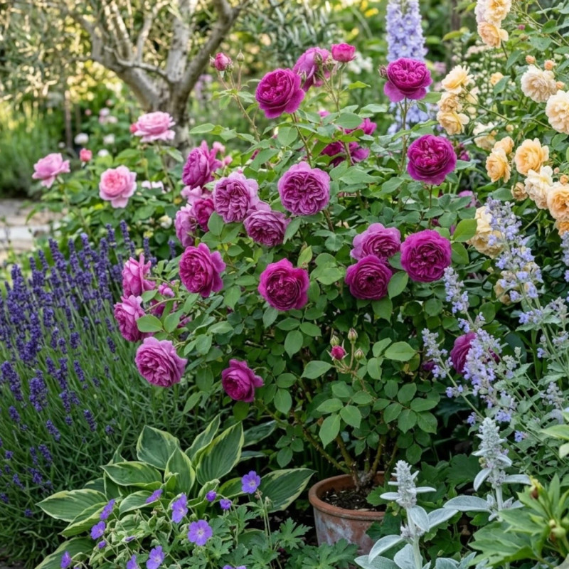 Rosier ancien Reine des Violettes - SILENCE, ça pousse !