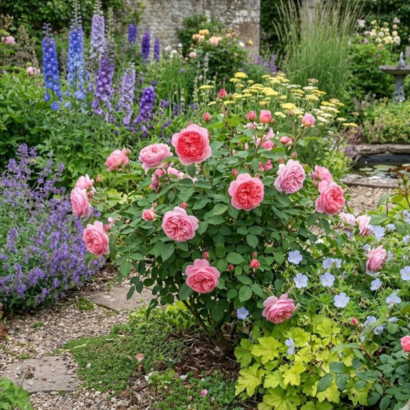 Rosier Anglais Boscobel® 'Auscousin' - SILENCE, ça pousse !