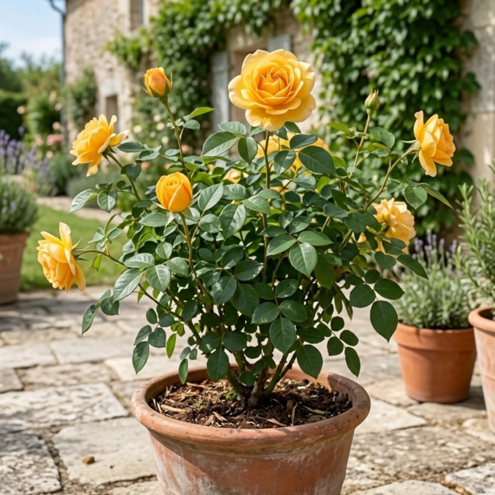 Rosier à fleurs groupées Anisade® 'Wekvossutono'