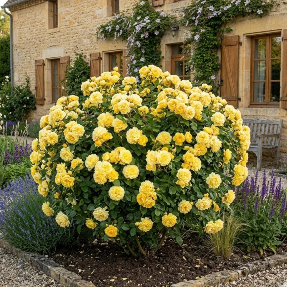 Rosier à fleurs groupées Anny Duperey® 'Meitongas' Rosier Yellow MEILOVE® Rosier à fleurs groupées Anny Duperey® 'Meitongas' Rosier Yellow MEILOVE®