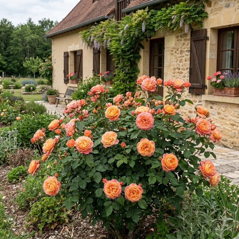 Rosier à fleurs groupées Arpège® 'Dicjardi'