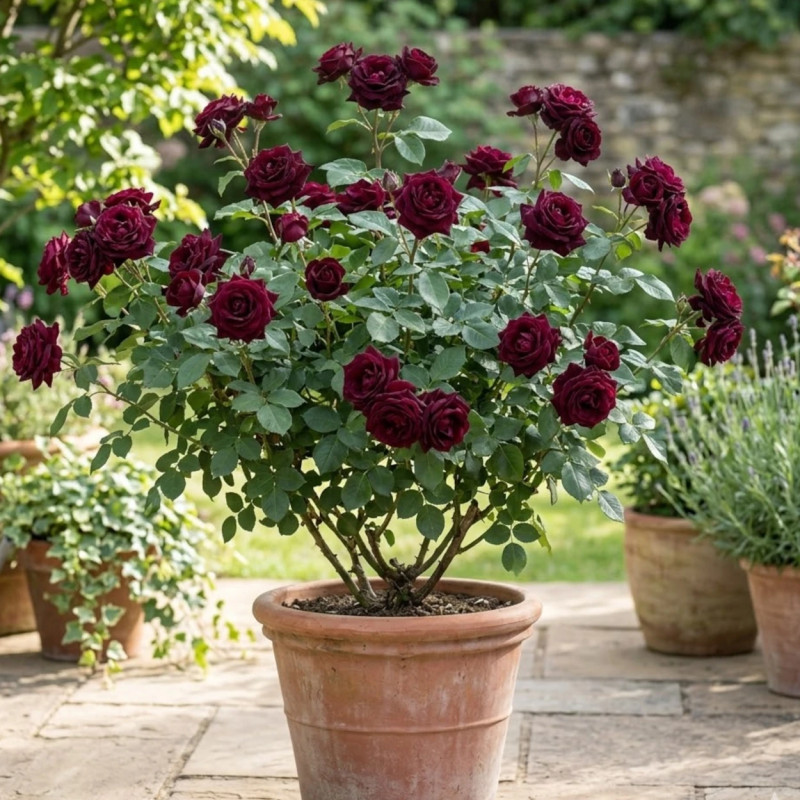 Rosier à grandes fleurs Black PERFUMELLA® 'Meizhoro'
