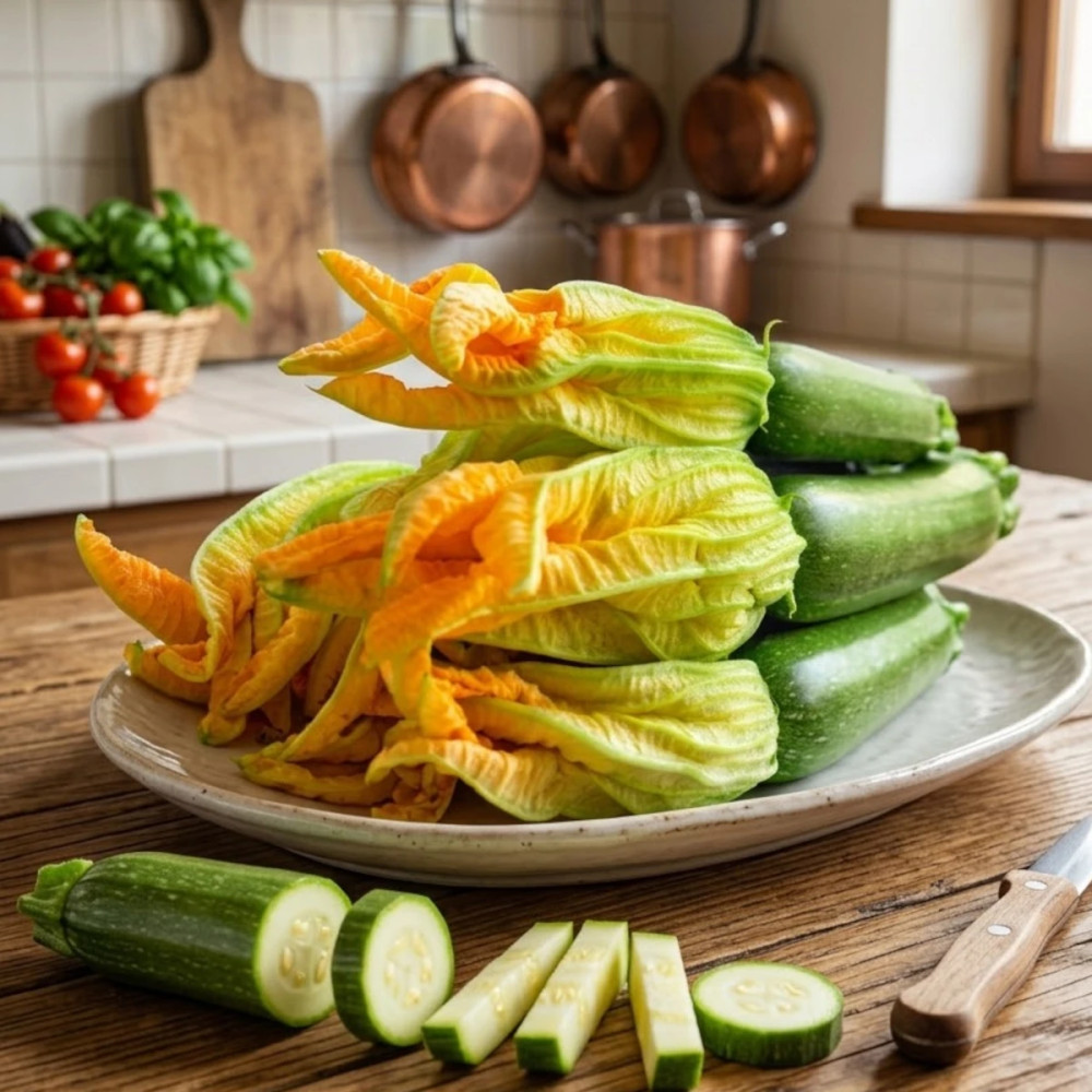 Plant de Courgette à fleurs Gabbiano HF1