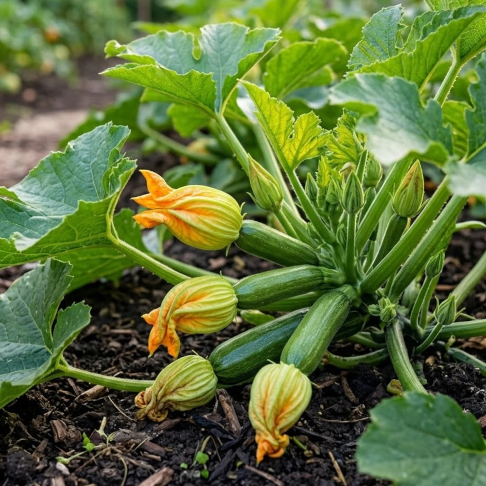 Plant de Courgette à fleurs Gabbiano HF1