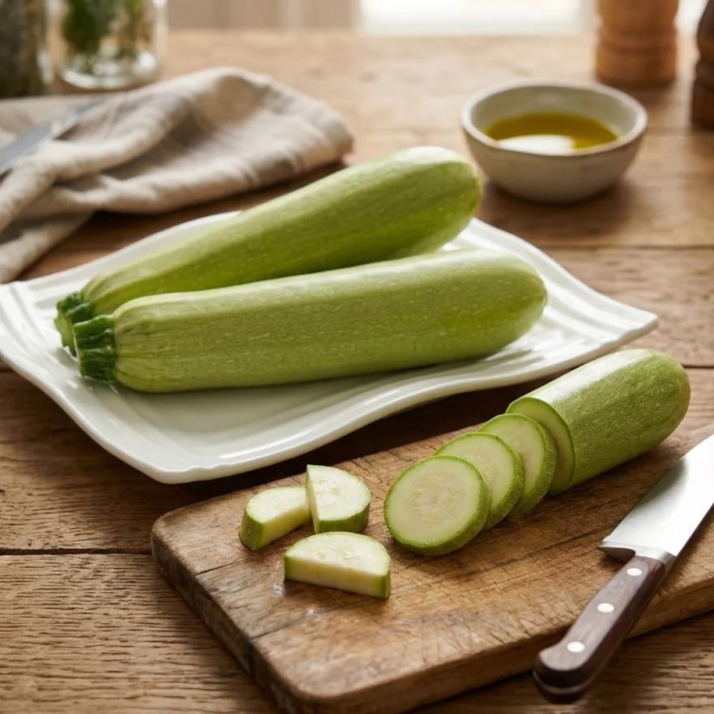 Plant de Courgette Blanche Amalthee HF1 Plant de Courgette Blanche Amalthee HF1