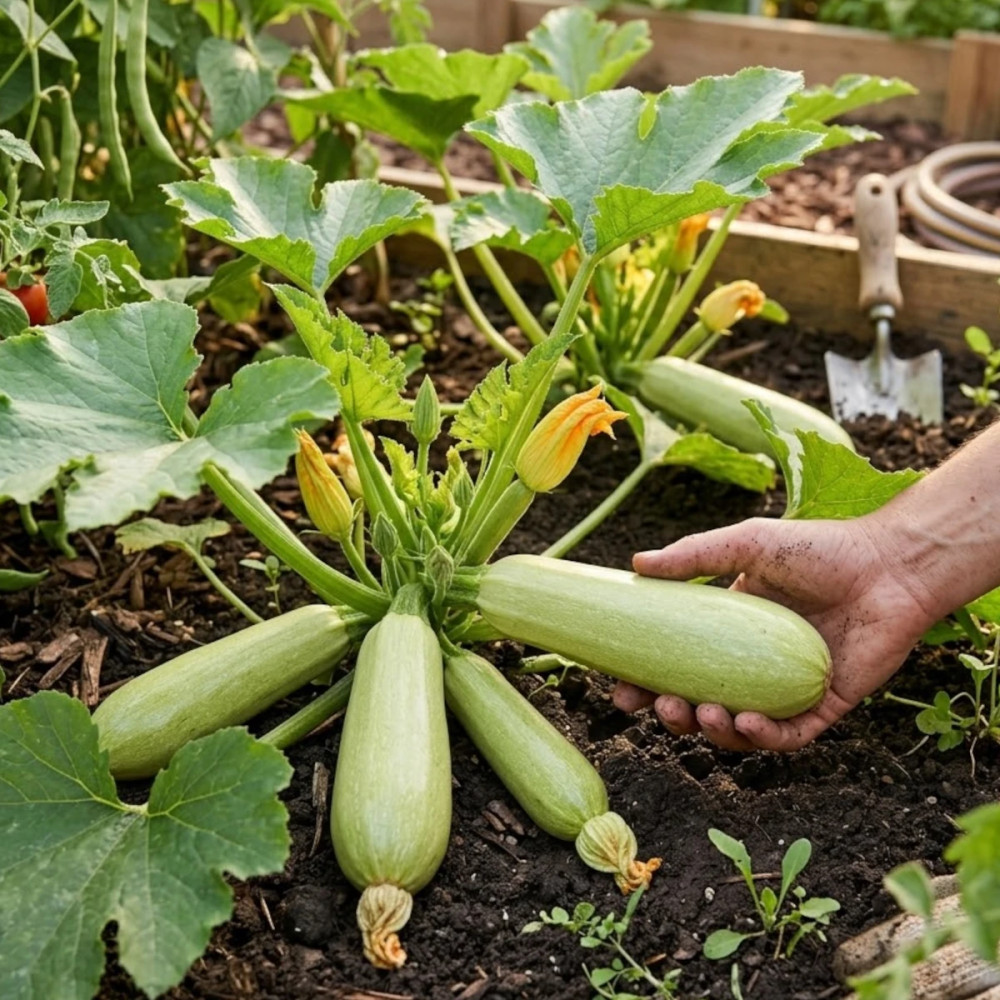 Plant de Courgette Blanche Amalthee HF1 Plant de Courgette Blanche Amalthee HF1