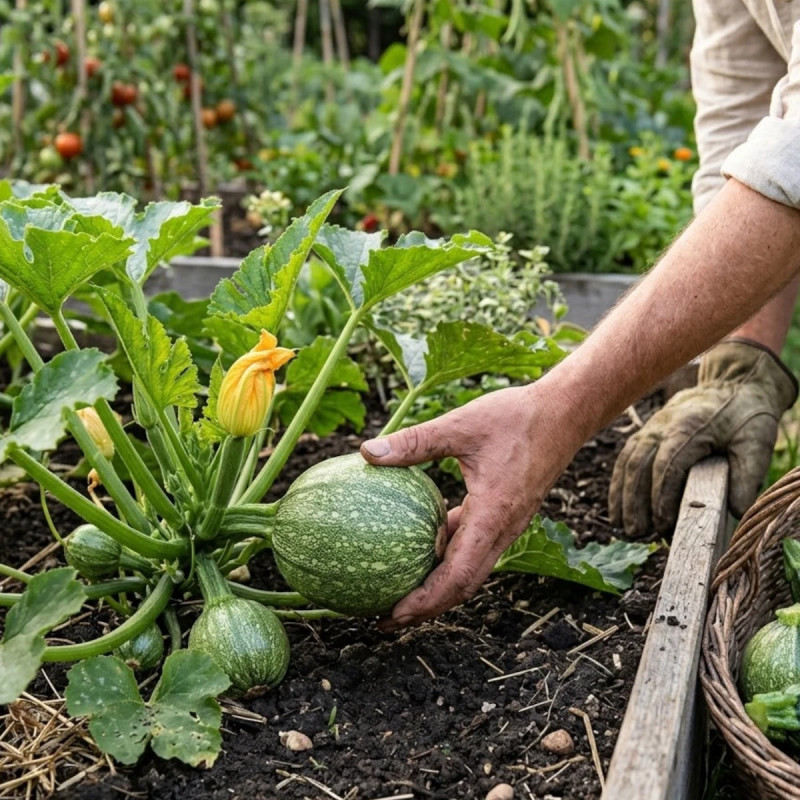 Plant de Courgette Ronde de Nice HF1