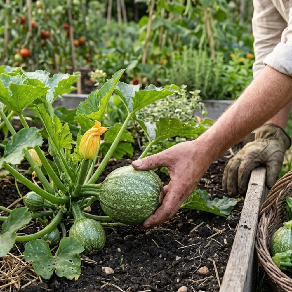 Plant de Courgette Ronde de Nice HF1