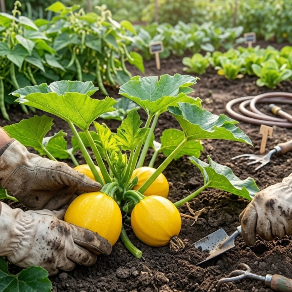Plant de Courgette Ronde Sun Ball HF1 Plant de Courgette Ronde Sun Ball HF1