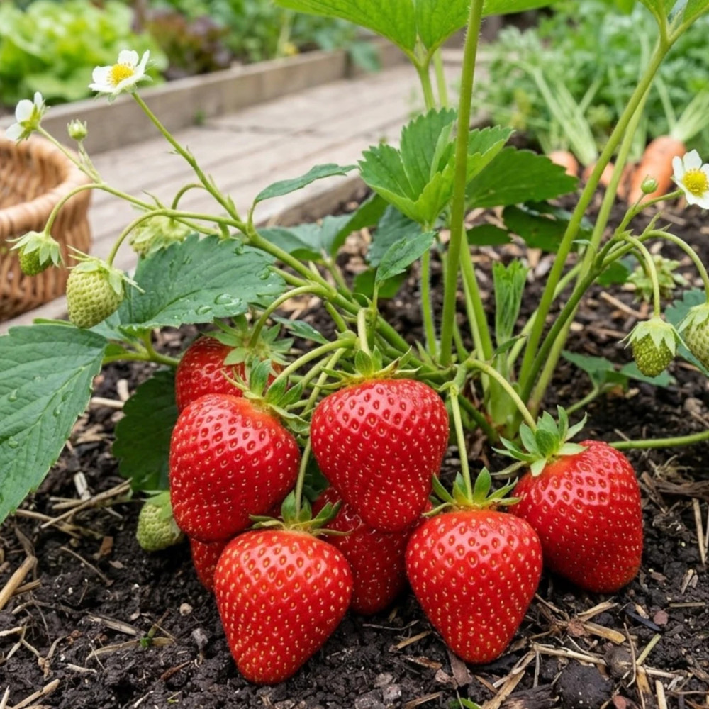 Plant de fraisier Magnum® 'Marionnet 97' Plant de fraisier Magnum® 'Marionnet 97'