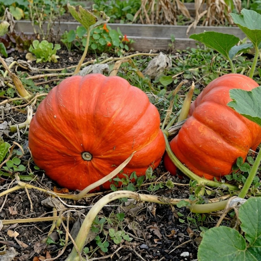Plants de Potiron Rouge vif d'Etampes