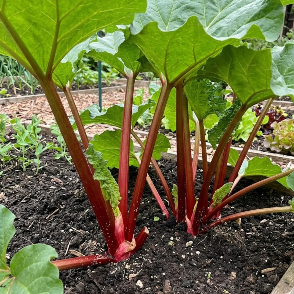 Plants de Rhubarbe des jardins Poncho