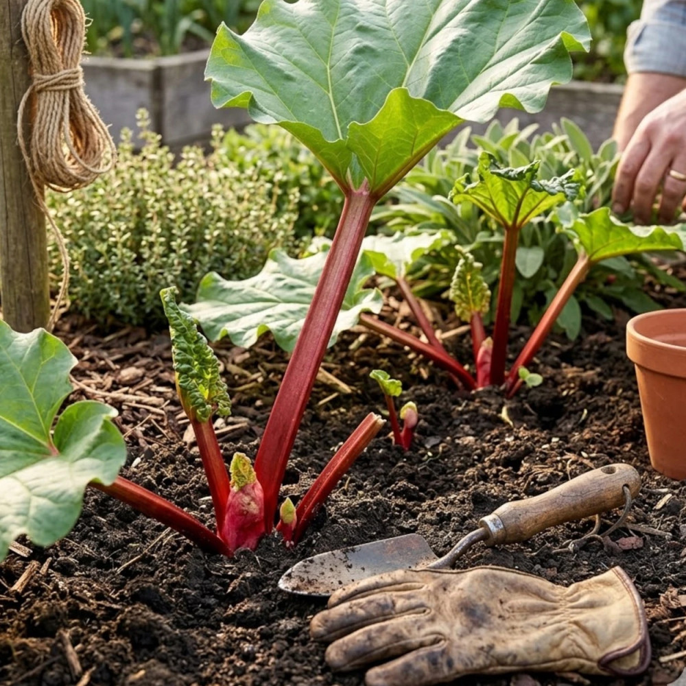 Plants de Rhubarbe des jardins Poncho