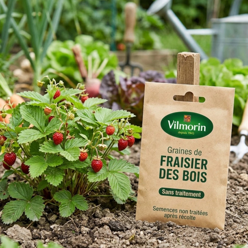 Graines de fraisier des bois - - Sans traitement - Vilmorin