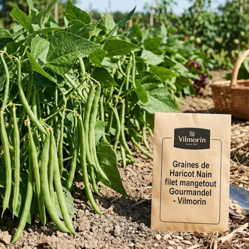 Graines de Haricot Nain filet mangetout Gourmandel - Vilmorin
