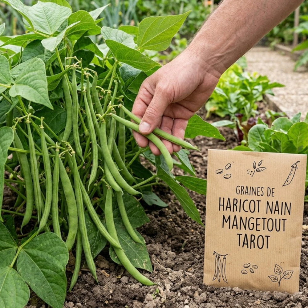 Graines de Haricot Nain mangetout Tarot